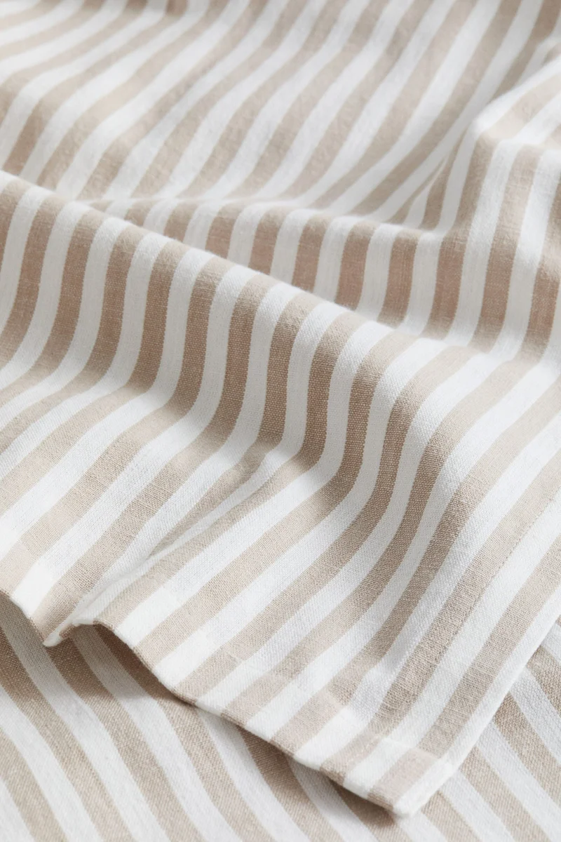 H&M Striped cotton tablecloth