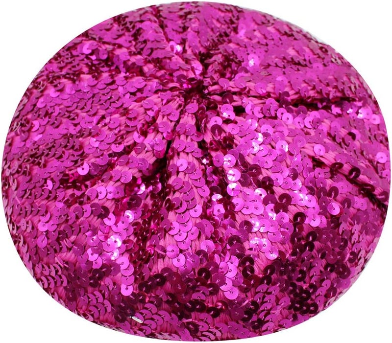 Aibearty Women Girls Sparkly Sequin Beret Hat Fashion Fun Stretch Beanie Cap Headwear for Festival Party Club Halloween - Image 5