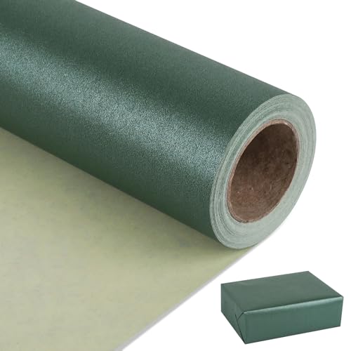 NESCCI Dark Green Matte Wrapping PaperSolid Color PearlyLustre PaperGift Wrapping PaperPerfect for WeddingValentines DayBirthday ChristmasBaby ShowerDIY Bouquet 17 Inches X 328 Feet - Image 2