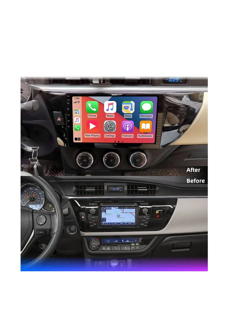 ام ان تي شاشة تويوتا كورولا 2014-2016 هي جزء من نظام المعلومات والترفيه في السيارة يعمل بنظام التشغيل Android ويدعم ميزات مثل Apple CarPlay وAndroid Auto، مما يتيح لك توصيل هاتفك الذكي بسهولة كما أنها توفر دقة عالية تصل إلى 1080 بكسل، مما يجعلها ممتازة لعرض المعلومات والخرائط بوضوح - Image 2