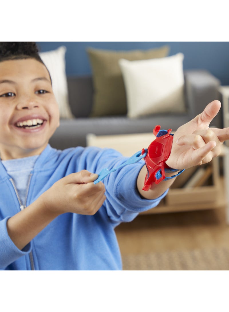 SPIDERMAN مجموعة عمل شبكة سبايدر مان من مارفل، مجموعة لعب أدوار مكونة من 3 قطع مع قاذف شبكة، قناع، وشخصية، ألعاب أبطال خارقين للأطفال من عمر 5 سنوات فما فوق - Image 2