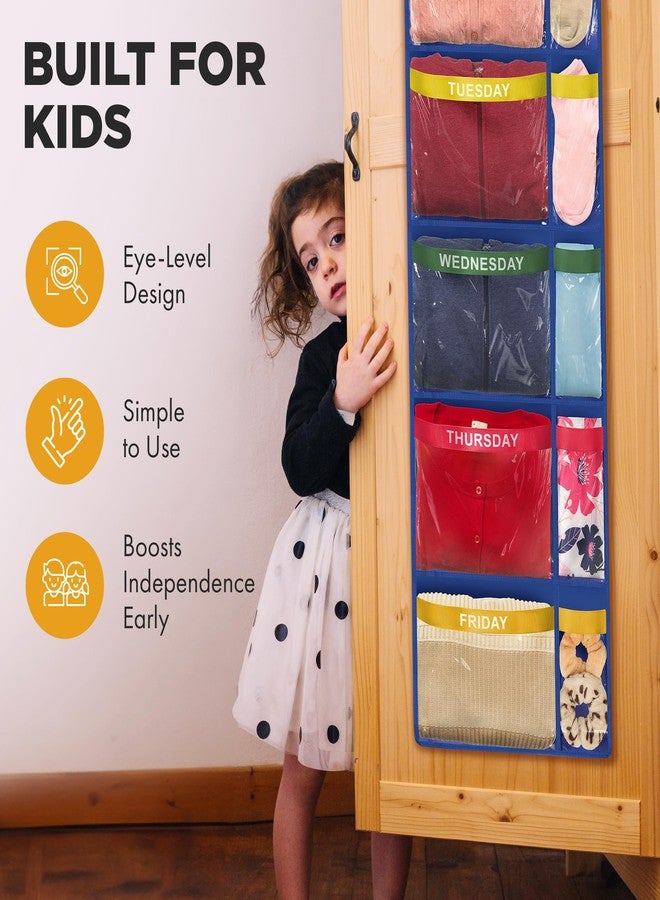 Handy Laundry Over The Door Daily Organizer Blue - Image 5