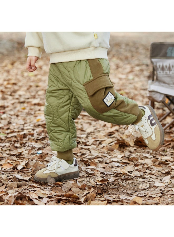 Doodle Home kids' Cotton Padded Pants - Winter Thickened Boys' Insulated Trousers, Stylish Girls' Clothing, Children's Apparel - Image 4