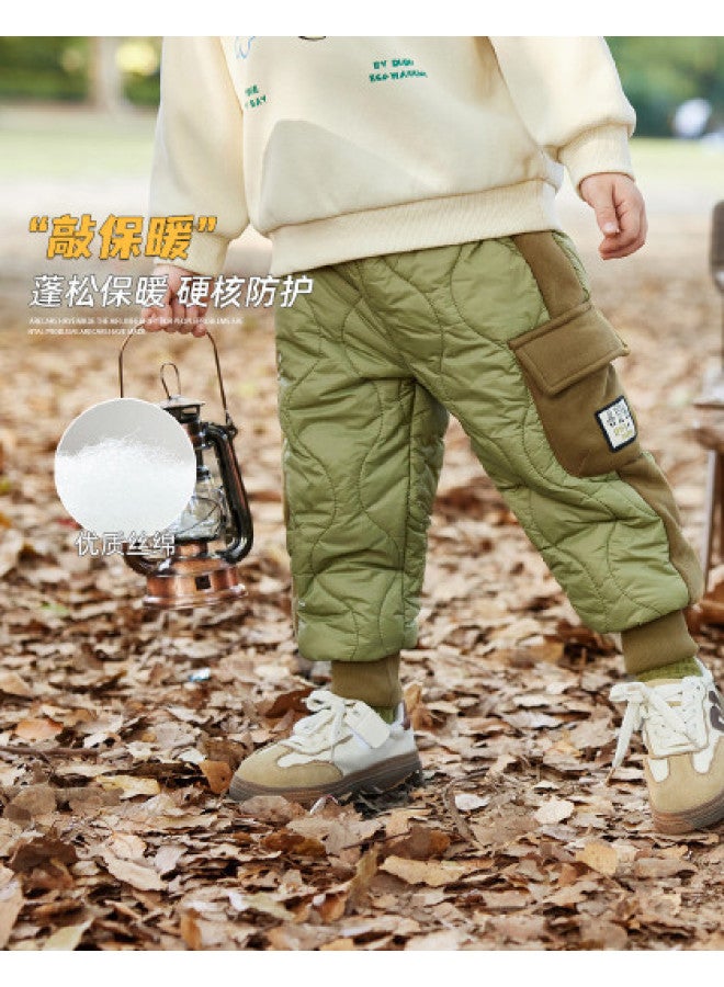 Doodle Home kids' Cotton Padded Pants - Winter Thickened Boys' Insulated Trousers, Stylish Girls' Clothing, Children's Apparel - Image 1