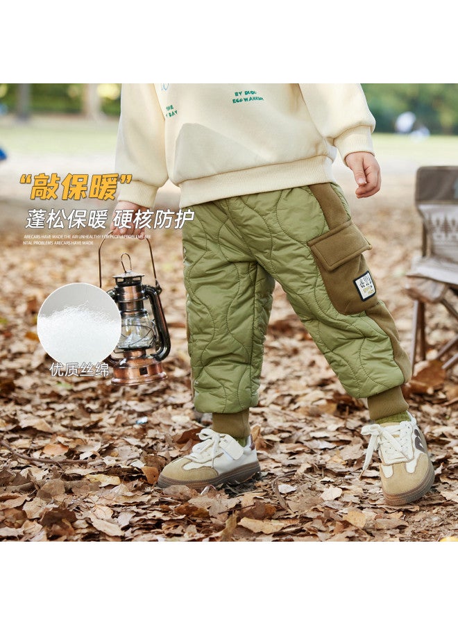 Doodle Home kids' Cotton Padded Pants - Winter Thickened Boys' Insulated Trousers, Stylish Girls' Clothing, Children's Apparel - Image 2