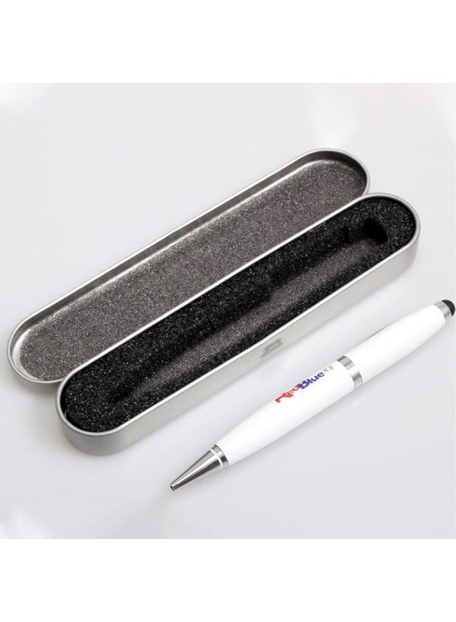 Touch Screen U Disk Pen Three-in-One Enterprise School Exhibition Creative Gift Stylus Pendrive-Color:White-Capacity:2GB - Image 1