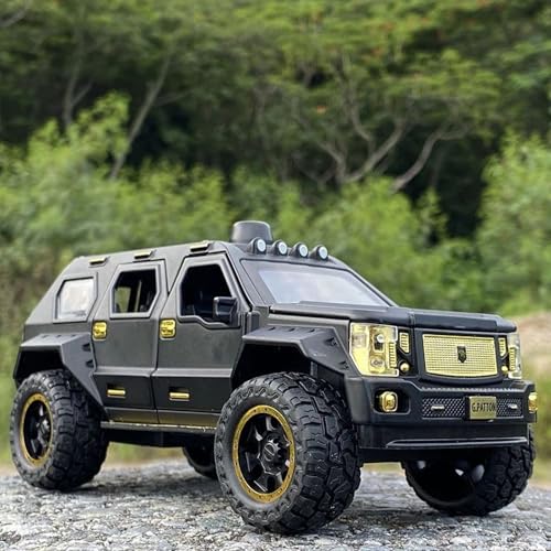 Mashes 1:24 G-Patton Car Model, Diecast Pull Back Car Toy car, Doors Open, Light and Sound, Boys Toys Kids Adults Gifts【Colors as Per Stock】 - Image 4