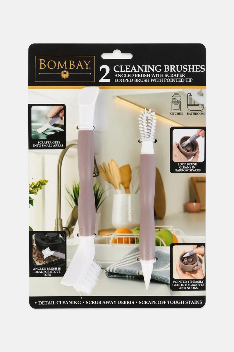 Bombay 2 Piece Cleaning Brushes, Multicolor - Image 1
