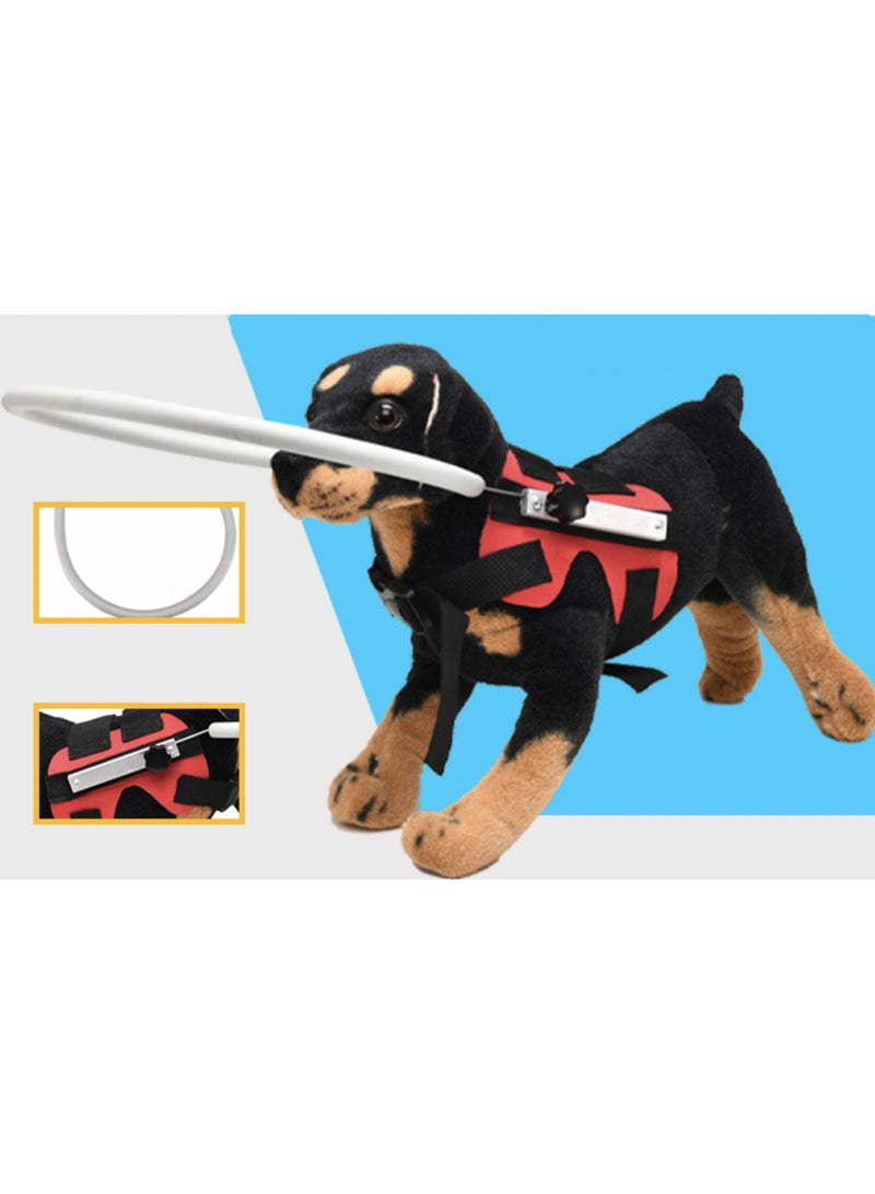 Blind Dog Halo Harness, Protective Collar and Guiding Device for Blind Dogs, Adjustable Confidence-Building Harness, Safe Navigation Aid for Pets, Red - Image 2