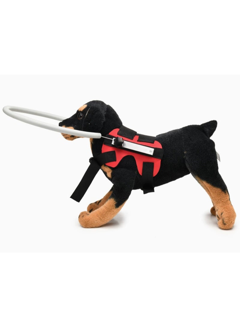 Blind Dog Halo Harness, Protective Collar and Guiding Device for Blind Dogs, Adjustable Confidence-Building Harness, Safe Navigation Aid for Pets, Red - Image 3
