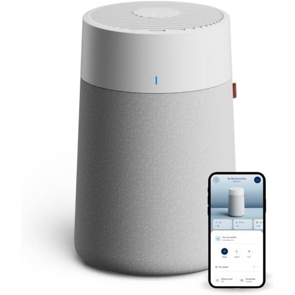 Air Purifier for Rooms up to 43 m Blue Pure 511i Max Smart, Quiet, HEPASilent Technology, Ideal for Home, Bedroom, 's Room, Against Dust, Allergens, Smoke, Mold Pet Hair