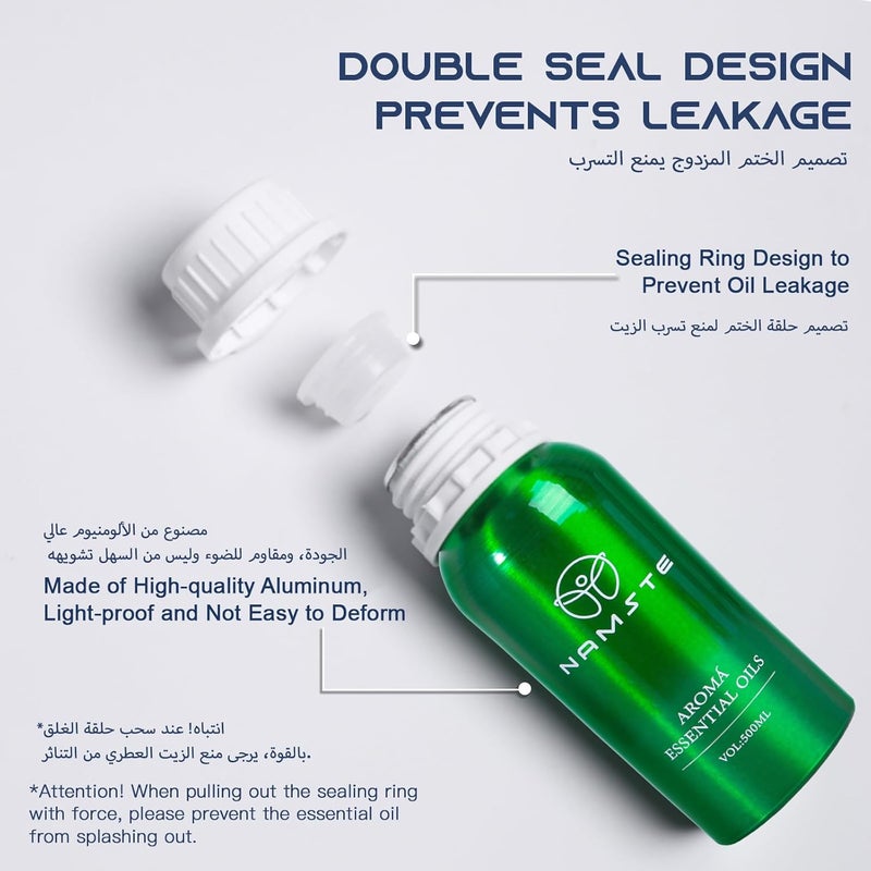 زيت عطري نامستي أرومة، 500 مل زيت ناشر عطر الخزامى، زيوت عطرية طبيعية 100% نقية، مزيج من الخزامى والورد والعنبر لجهاز تعطير المنزل - Image 4