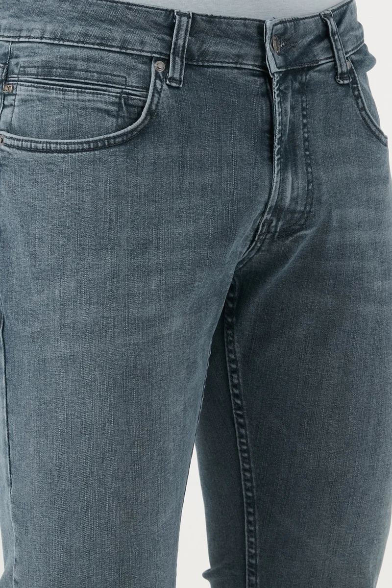 بوراتي Stretch Cotton Regular Fit Normal Waist Straight Leg Jeans Men's Jeans 2210S02PARMA