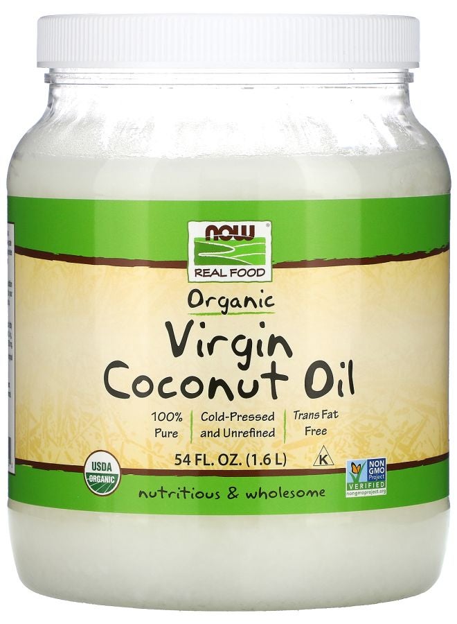 now Real Food Organic Virgin Coconut Oil 54 fl oz (1.6 L)