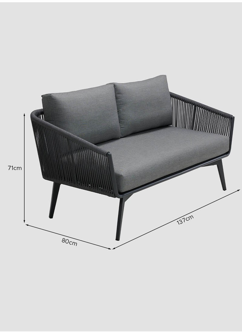 AL HUZAIFA FURNITURE Diva Outdoor 2 Seater Sofa Rope  - Image 3