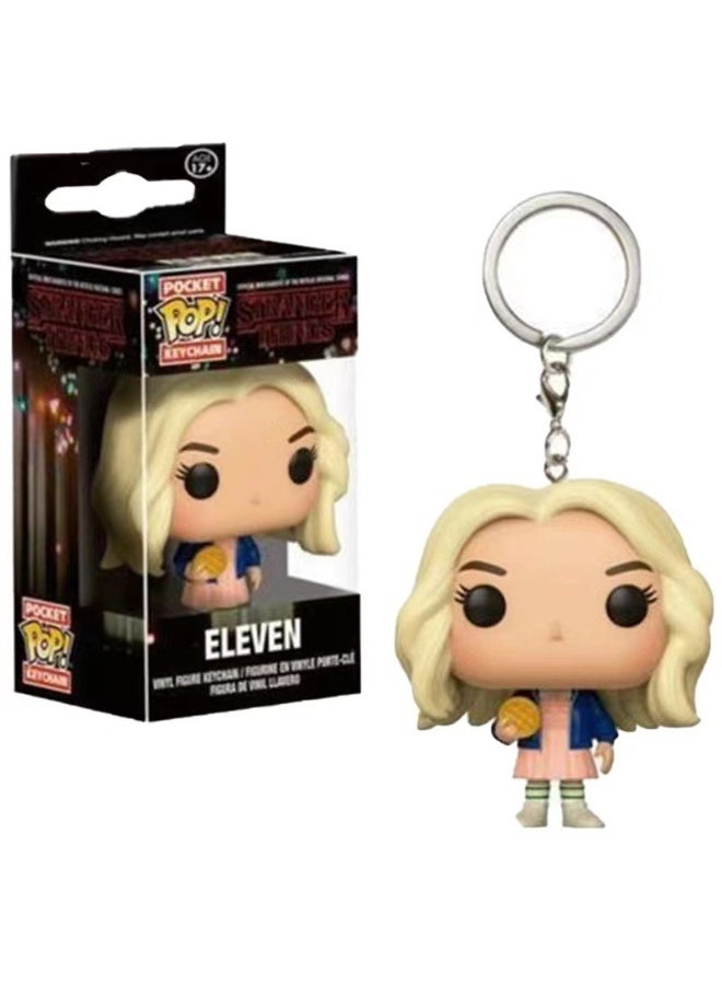 Loquat Pop! Stranger Things Figure Key Chain Multicolour