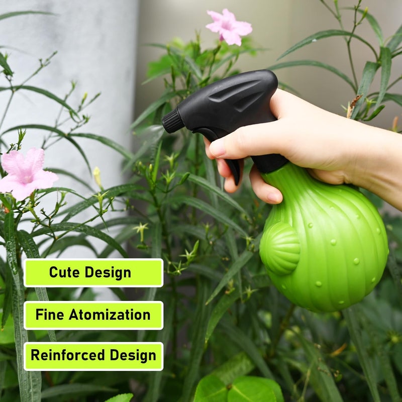زجاجة رش Plant Mister، زجاجة رش للاستخدام داخل المنازل والحدائق، رشاش رذاذ مائي مستمر للنباتات والزهور والتنظيف (لون أخضر، سعة 500 مل/17 أونصة) - Image 1