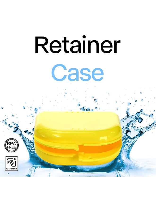 ZENFUN 40 Packs Retainer Case, Mouth Guard Case Denture Case Bulk, Slim Aligner Case with Vent Holes, Assorted Denture Storage Container for Night Guards, Individually Sealed - Image 4