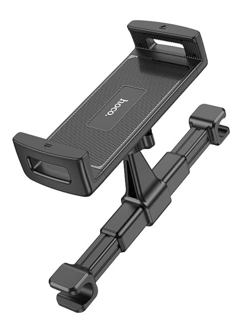 Hoco - Hoco CA121 Car Back Seat Phone & Tablet Holder – Adjustable Headrest Mount for 4.7-12.9 inch Devices, Secure Back Seat Tablet Holder for iPad, Tablet PC, Smartphones – Ideal for Travel & Family Commutes - Image 1