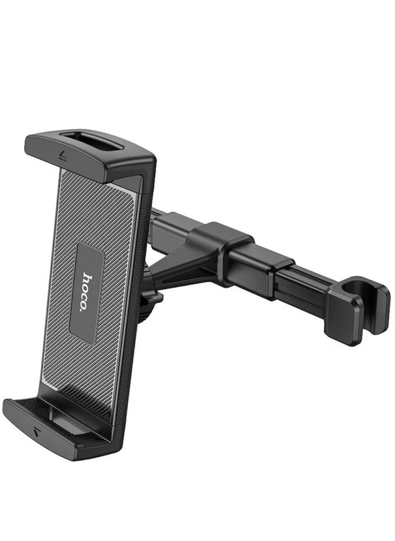 Hoco - Hoco CA121 Car Back Seat Phone & Tablet Holder – Adjustable Headrest Mount for 4.7-12.9 inch Devices, Secure Back Seat Tablet Holder for iPad, Tablet PC, Smartphones – Ideal for Travel & Family Commutes - Image 1