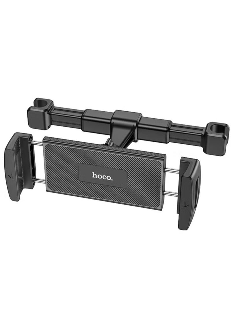 Hoco - Hoco CA121 Car Back Seat Phone & Tablet Holder – Adjustable Headrest Mount for 4.7-12.9 inch Devices, Secure Back Seat Tablet Holder for iPad, Tablet PC, Smartphones – Ideal for Travel & Family Commutes - Image 1