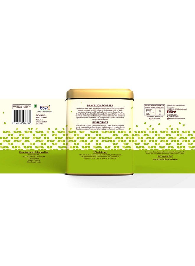 The Indian Chai شاي هندي - شاي جذر الهندباء 200 جرام للتخلص من السموم، تنظيف الكبد، دعم وظيفة الكلى وصحة الجهاز الهضمي، مصدر قوي لمضادات الأكسدة - Image 4