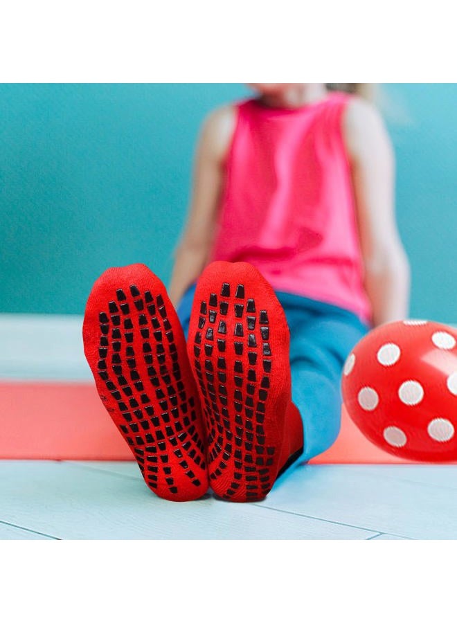 Raigoo Grip Slipper Socks For Kids(4-16 Years Old) Youth Boys & Girls, Cushioned Sport Athletic Hospital Socks - Image 3