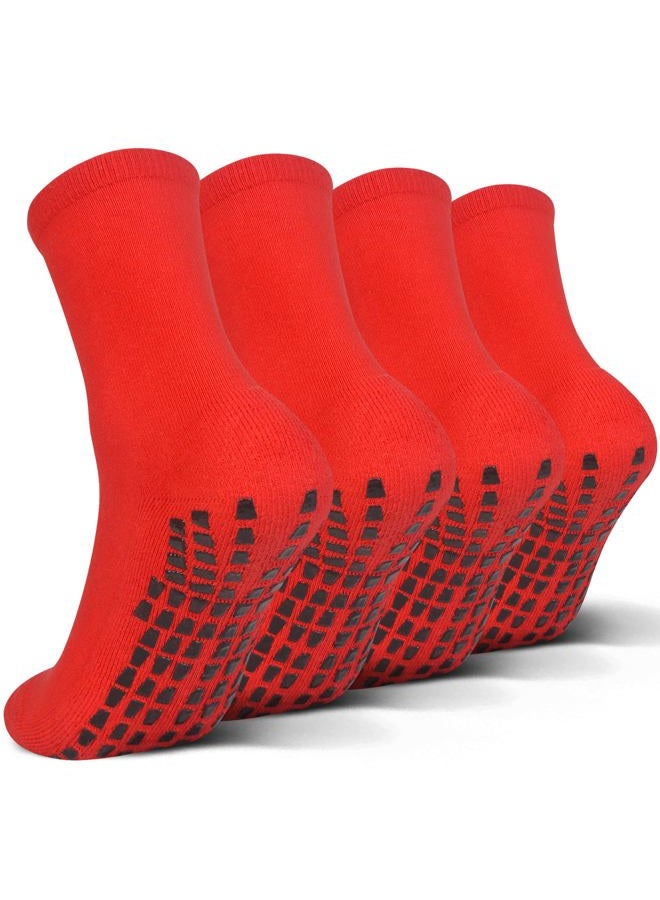 Raigoo Grip Slipper Socks For Kids(4-16 Years Old) Youth Boys & Girls, Cushioned Sport Athletic Hospital Socks - Image 1