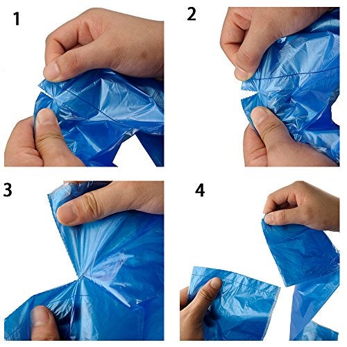 Hommp 6 Gallon Trash Bags, 120 Counts, Blue - Image 3