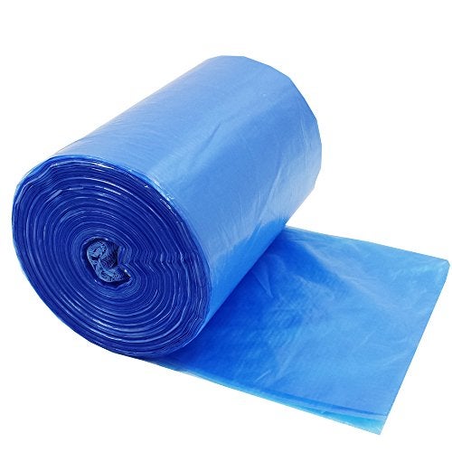 Hommp 6 Gallon Trash Bags, 120 Counts, Blue - Image 1