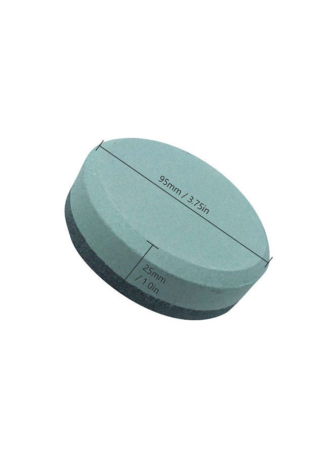 1pcs Axe Sharpener Sharpening Stone 3.75 Inch Multipurpose Sharpening Puck Double Sided 120 & 240 Grit for Axes Hatchets Machetes Blades