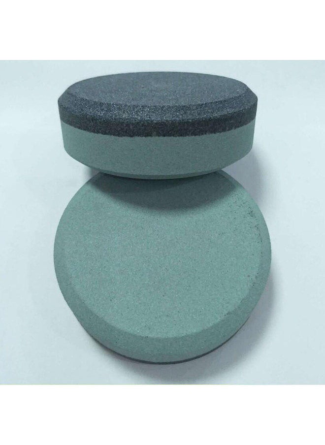 1pcs Axe Sharpener Sharpening Stone 3.75 Inch Multipurpose Sharpening Puck Double Sided 120 & 240 Grit for Axes Hatchets Machetes Blades