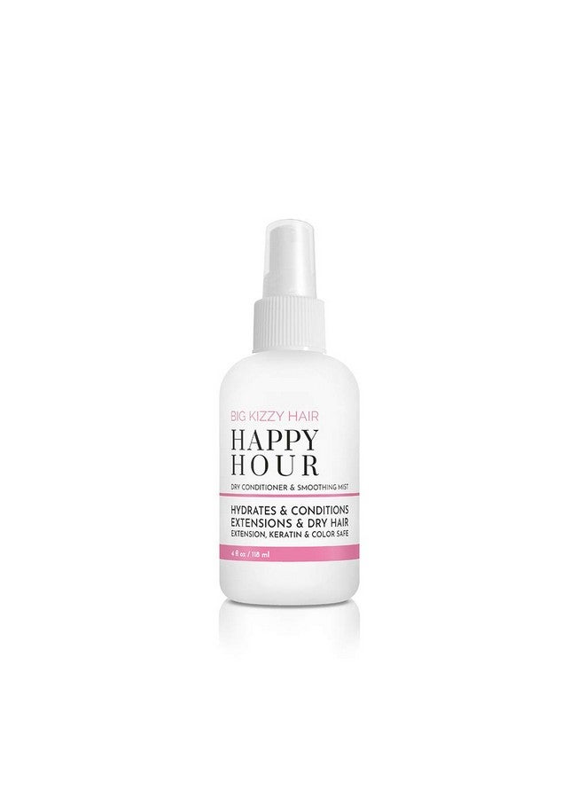 Big Kizzy Happy Hour Dry Conditioner Spray Marula Oil Adds Moisture + Shine To Dry And Damaged Hair Smoothing Spray Removes Frizz On All Hair Types And Textures With No Residue 4 Oz - Image 1