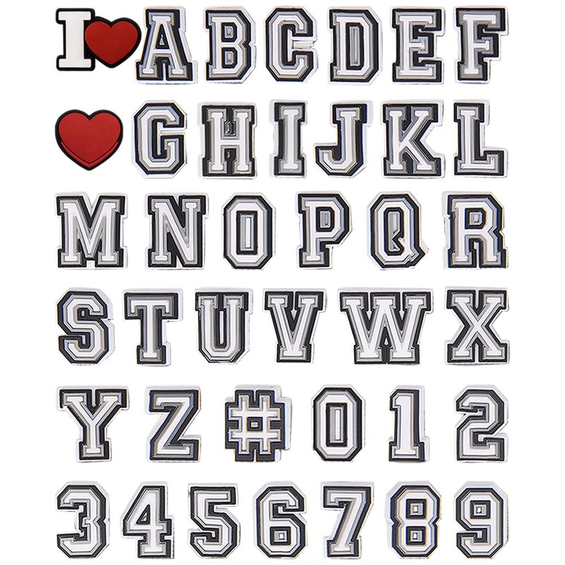 CUNUEN Letter Charms for Shoes Adult Shoe Charms Letter Shoe Decoration Charms for Boys and Girls - Image 2