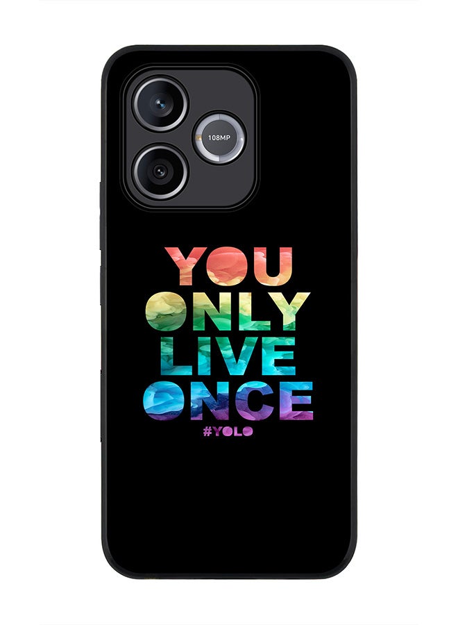 Stylizedd For Honor 600 Lite / 500 Smart / Honor X80i Case,Slim fit Camera Protection, Shockproof Thin Phone cover  - YOLO - Image 1