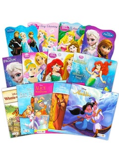 Bendon Publishing Disney Frozen Pixar Princess Board Book Ultimate Set ~ Bundle Includes 12 Books For Toddlers Featuring Elsa Ariel Aladdin Belle And Other Disney Favorites  - Image 2