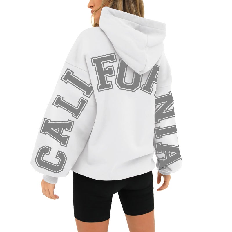 and sweater hooded new loose fashion men''s and women''s letters printing factory direct sales - Image 5