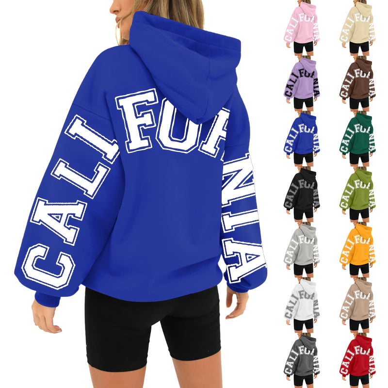 and sweater hooded new loose fashion men''s and women''s letters printing factory direct sales - Image 2