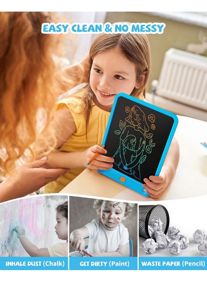 Kikapabi LCD Writing Tablet 10 Inch, Toys for 3 4 5 6 7 8 9 10 Year Old Boys Girls, Colorful Doodle Board Drawing Tablet, Gift for Boys Toddlers Age 3-12 Years, Memo Board, Drawing Pads with Lanyard(Blue) - Image 5