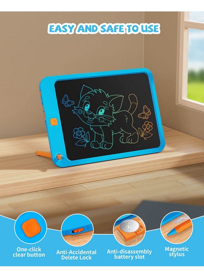 Kikapabi LCD Writing Tablet 10 Inch, Toys for 3 4 5 6 7 8 9 10 Year Old Boys Girls, Colorful Doodle Board Drawing Tablet, Gift for Boys Toddlers Age 3-12 Years, Memo Board, Drawing Pads with Lanyard(Blue) - Image 4