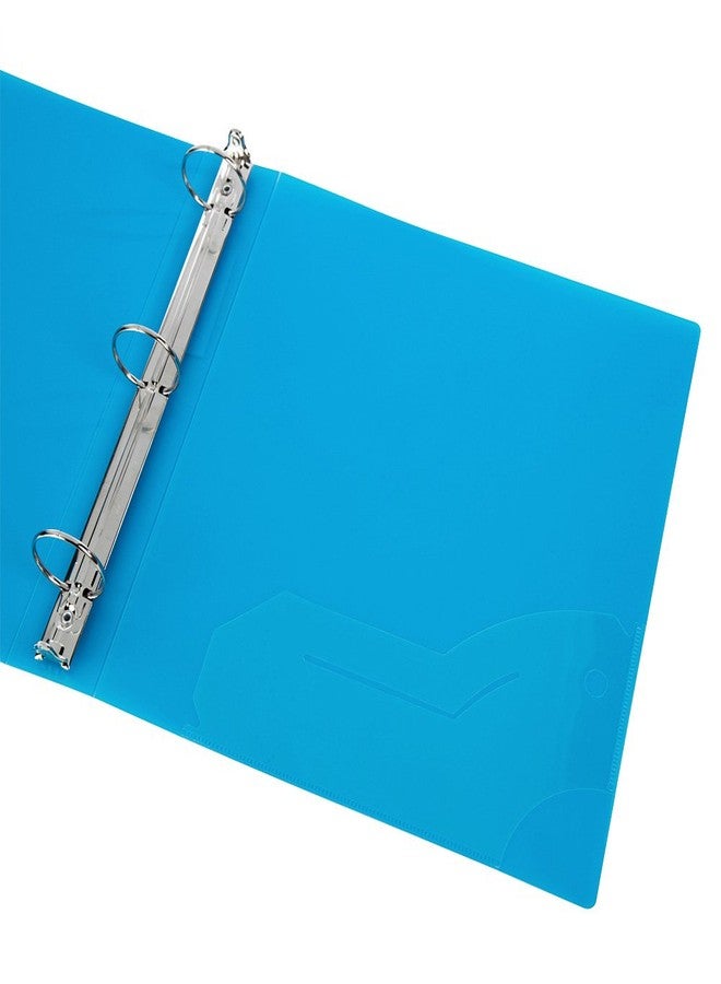 فيليكسيك مجلدات حلقية شفافة من Filexec 50003-6492، مقاس 1 بوصة، مجموعة من 6 مجلدات، 6 ألوان متنوعة: توت أزرق، فراولة، عنب، ليمون أخضر، ليمون، يوسفي - Image 3