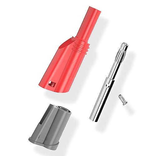 Goupchn 4mm Stackable Shrouded Banana Plugs Safety Fully Insulated Solderless Screw Fixation DIY Connectors 5 Colors - Image 4