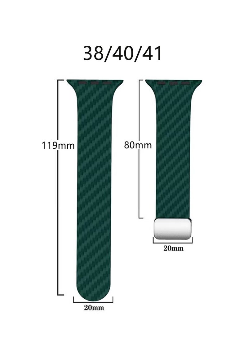X-level - Bands Compatible with Apple Watch 38mm 40mm 41mm Series 9/8/7/SE/6/5/4/3/2/1 Silicone Strap With Magnetic folding Buckle, Quick Release Silicone Straps for Women Men - Image 1