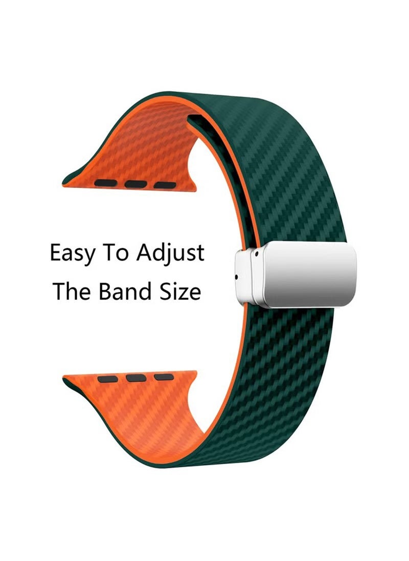 X-level - Bands Compatible with Apple Watch 38mm 40mm 41mm Series 9/8/7/SE/6/5/4/3/2/1 Silicone Strap With Magnetic folding Buckle, Quick Release Silicone Straps for Women Men - Image 1