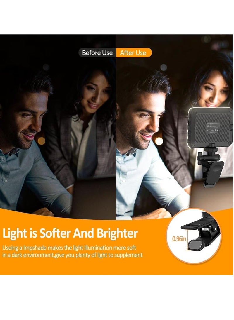 DUSALA New LED Selfie Light, 60 LED 2200mAh Rechargeable Cell Phone Fill Light, 7 Modes, 10-Level Brightness, Portable Clip-on Light for iPhone, Android, and Photography - Image 3