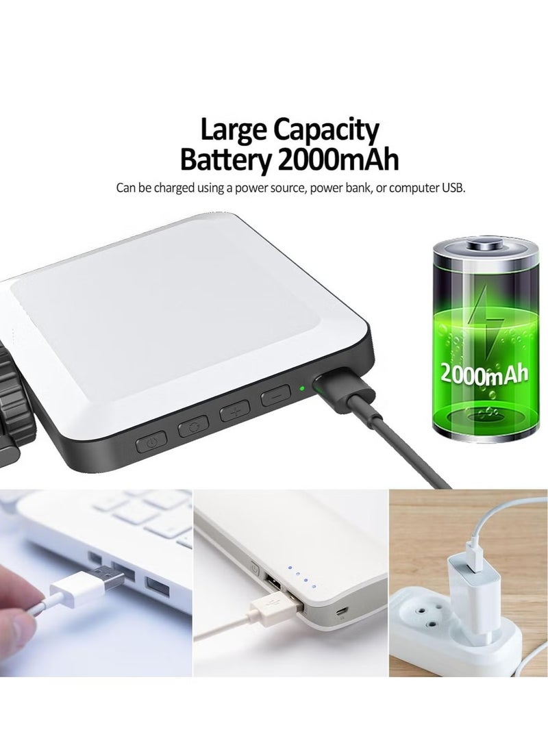 DUSALA New LED Selfie Light, 60 LED 2200mAh Rechargeable Cell Phone Fill Light, 7 Modes, 10-Level Brightness, Portable Clip-on Light for iPhone, Android, and Photography - Image 4