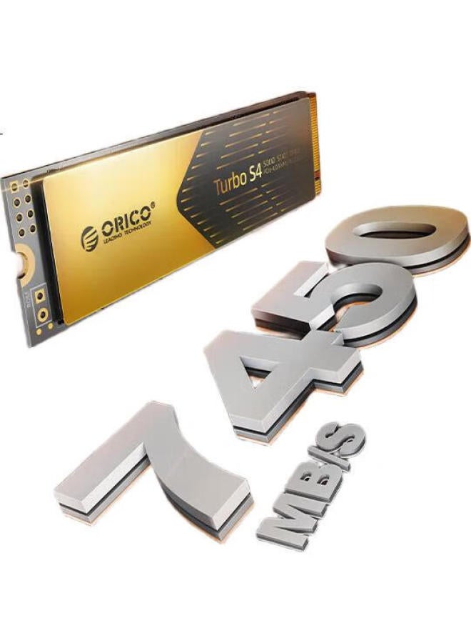 Orico Orico 1Tb Ssd M.2 Interface Nvme Pcie4.0 Turbos4 (Read Speed 7450Mb/S) Ai Computer Ps5 Expansion Sleeve Ssd - Image 1