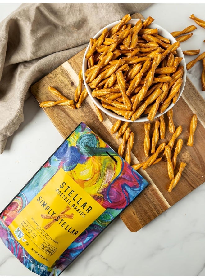 Stellar Snacks Vegan Pretzel Braids - Sea Salt Flavor - Image 5