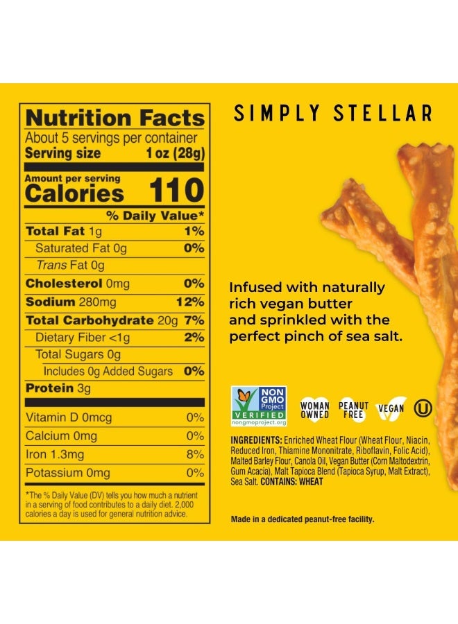 Stellar Snacks Vegan Pretzel Braids - Sea Salt Flavor - Image 2
