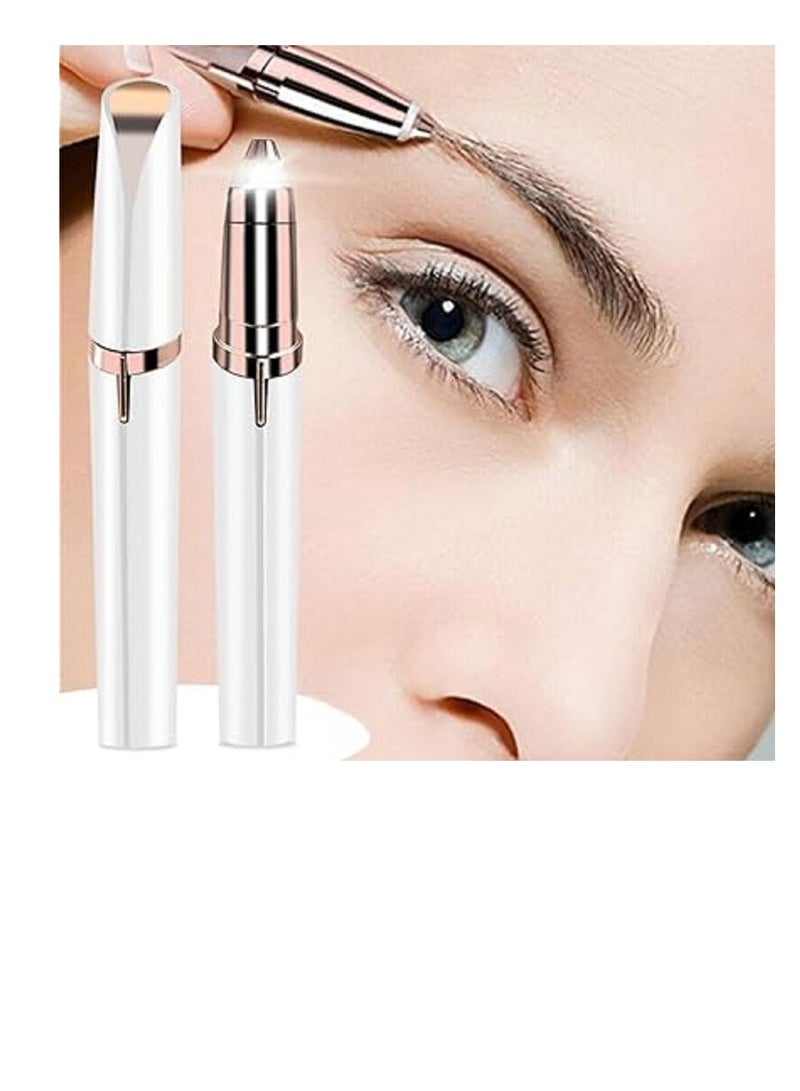 ماكينة إزالة شعر الحواجب القابلة لإعادة الشحن باللون الفضي - Image 3
